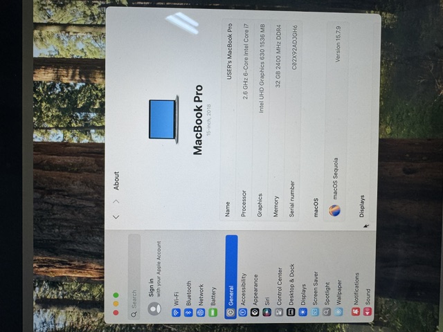 MacBook Pro 15 אינץ׳ 2018 — i7, ‏32GB, ‏512GB SSD